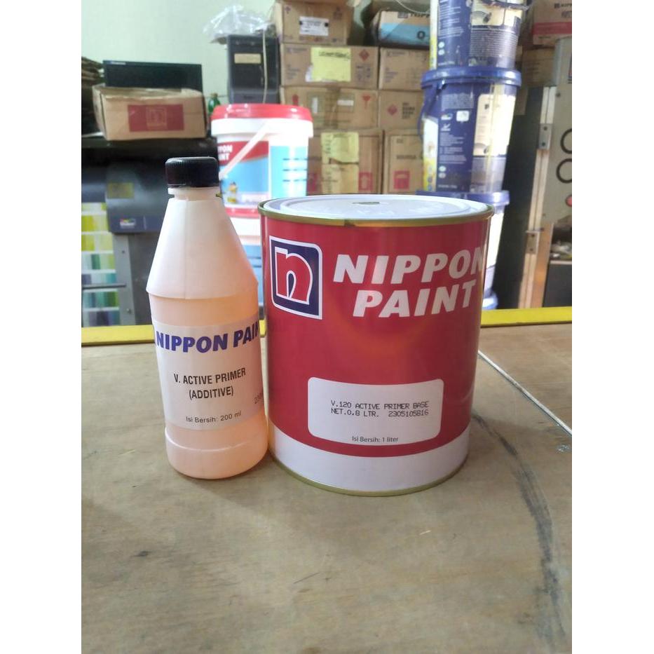 Cat dasar meni primer galvanis Nippon Active Primer 1 kg set
