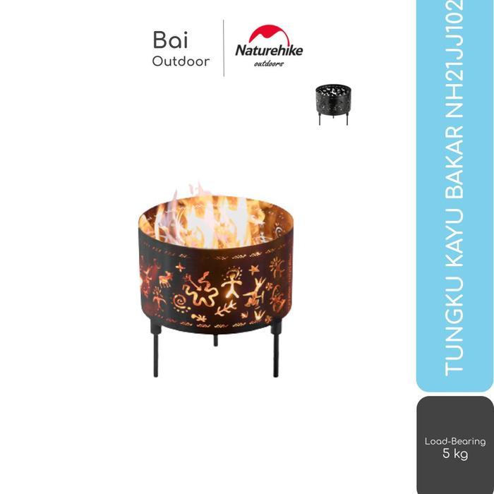 Fire Pit / Grill / Bbq Tungku Kayu Bakar Camping Naturehike Nh21Jj102 Pasti Promo