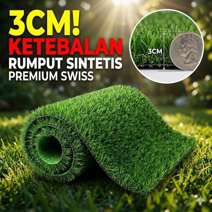 Terlaris 2M*1M Rumput Sintetis Meteran Rumput Plastik Rumput Buatan Karpet Rumput Sintetis Tahan