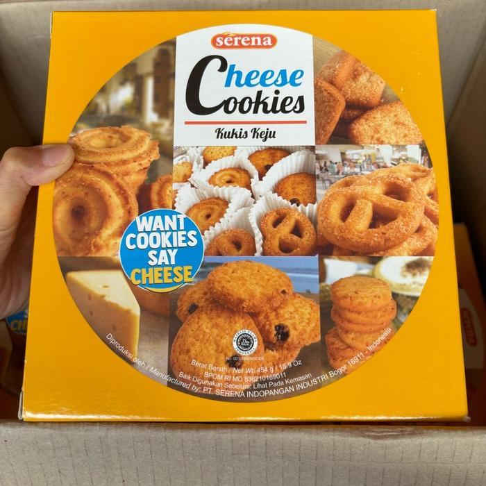 QUALITY Agen distributor makanan ringan snack biskuit cemilan serena cheese cookies kaleng 454g
