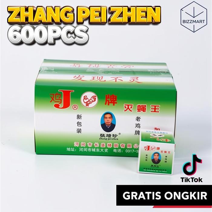 BASMI ZHANG PEI ZHEN 1 BOX 600PCS ORIGINAL/ RACUN LALAT OBAT LALAT ZHANG PEI ZHEN