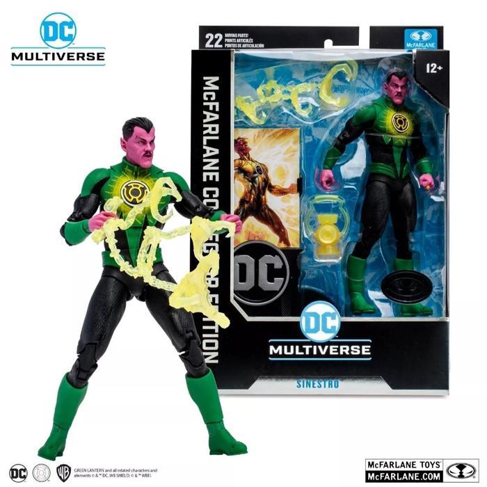 HOT SALE DC MULTIVERSE MCFARLANE COLLECTOR EDITION SINESTRO CORPS WAR PLATINUM EDITION ACTION