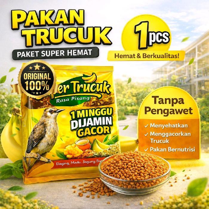 ORIGINAL VOER TRUCUK PELLET PUR VOER PISANG PAKAN BURUNG VOERTRSM