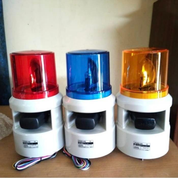 Qlight Sirine Warning Light S100D-Ws 220V Ac Lampu Sirine 220V