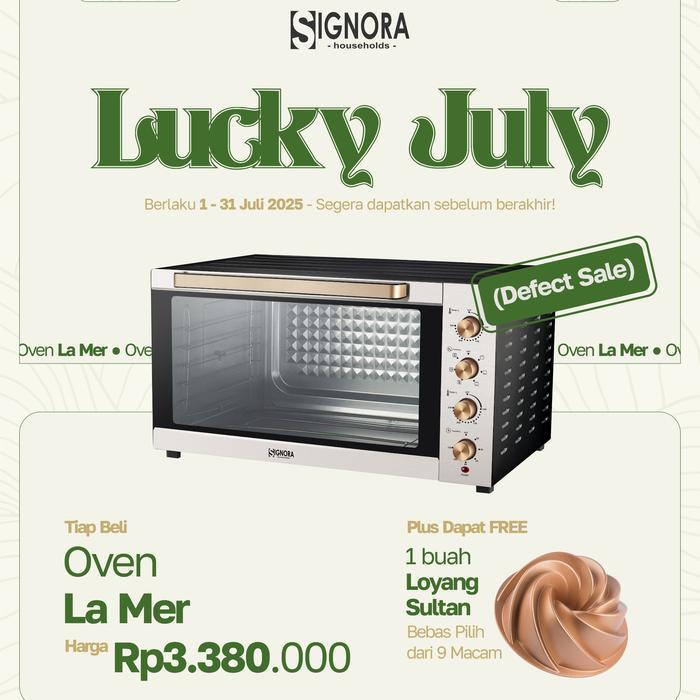 Oven Lamer Signora jumbo & berhadiah hand mixer