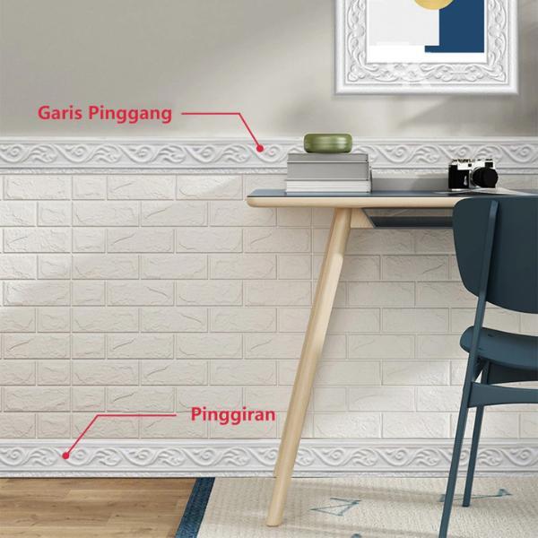 NEW!! Wall Border List / Wallborder Foam 3D 2.3Meter /Walpaper List Foam Stiker/ LIST DINDING 3D