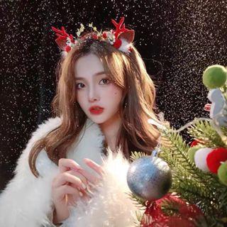 Bando Bandana Natal Jepit Rambut Natal Aksesoris Hiasan Natal Wanita Dewasa Dan Anak Anak