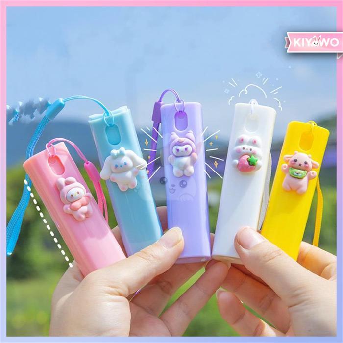 "New" KIYOWO Botol Spray Parfum Hands Sanitizer Mini Motif Karakter Travel Refill Gaya Lucu Korea