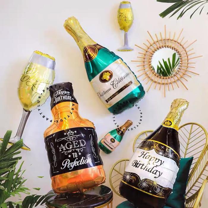 Balon Botol Jumbo / Balon Foil Gelas Minuman Party