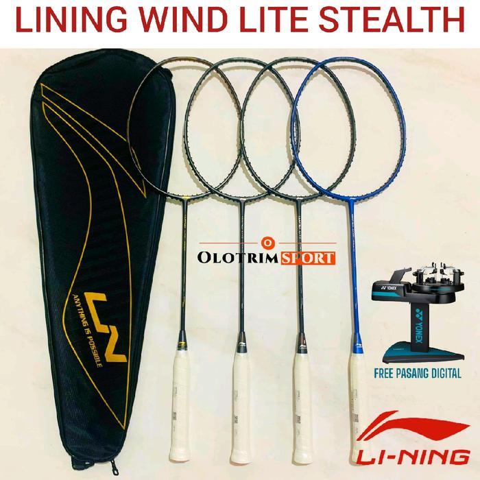 Raket Badminton Lining WindLite Stealth 77gr 78gr 79gr 80gr 5u 30lbs Wind Lite Original