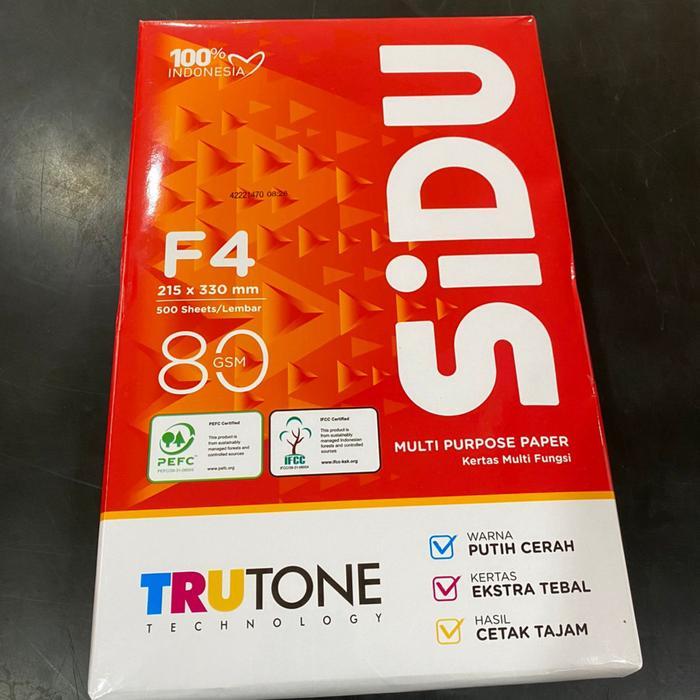 SIDU HVS 80 GRAM / KERTAS HVS / KERTAS PRINT / 500 LEMBAR