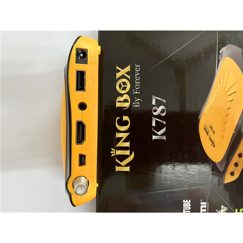 Africa Original K787 DVB-S2 1080P Satellite TV Receiver H.264 HEVC Decoding Support Forever IKS