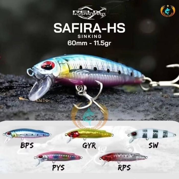 Lure Minnow SAFIRA HS 60mm /11.5gram - Relix Nusantara