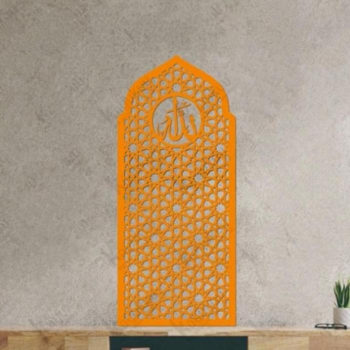 Premium Hiasan Dinding Mihrab Mushola "Mihrab Kubah Lafadz Allah" Masjid / Original