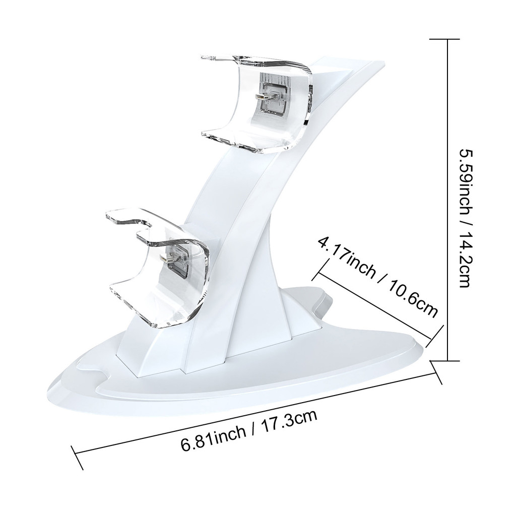 For PS 5 Gamepad Charging Base with Indicator Light Dual Fast Controller Charger Type-C Gamepad