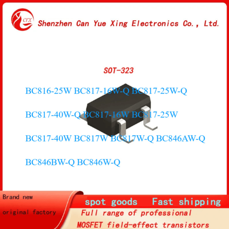 100pcs BC816-25W BC817-16W-Q BC817-25W-Q BC817-40W-Q BC817-16W BC817-25W BC817-40W BC817W BC817W-Q
