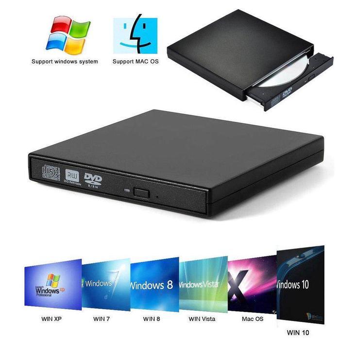 Cd Rom Drive External Dvd Komputer Dvd Drive Usb 3.0 Slim Portable Optical Drive Writer Burner