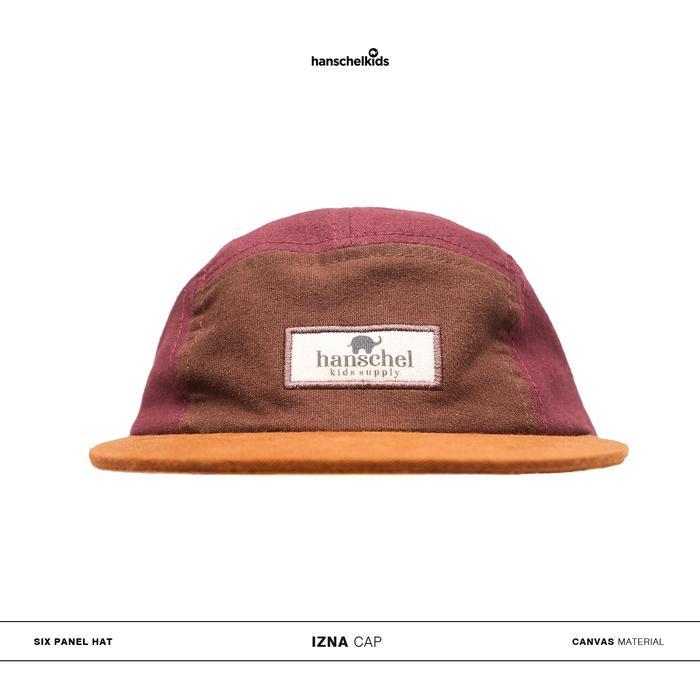 Hanschelkids Izna Cap Topi Anak Six Panel Baseball Cap Bahan Kanvas Nyaman Strap Belakang Bisa Diatu