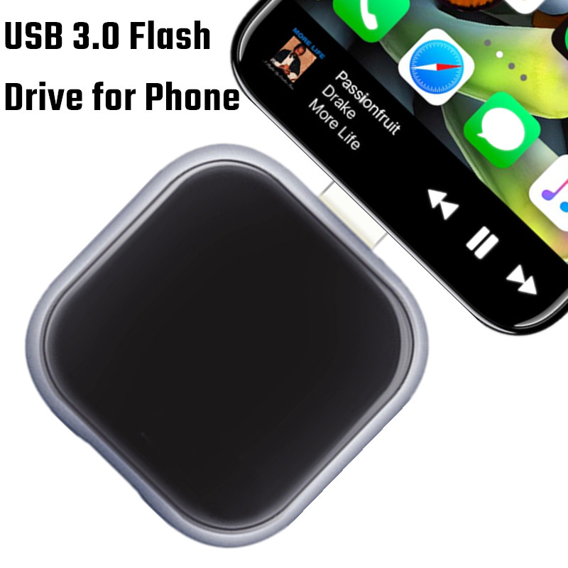 USB Flash Drive for iPhone 14 13 12 Lighting to USB 3.2 Pendrive 64GB 128GB 256GB USB Memories Stick