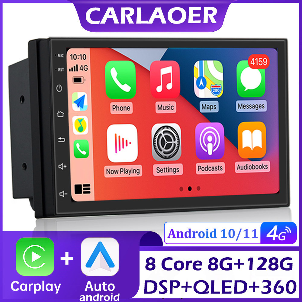 Android 12 2 Din Car Radio Multimedia Video Player Universal 7" Auto