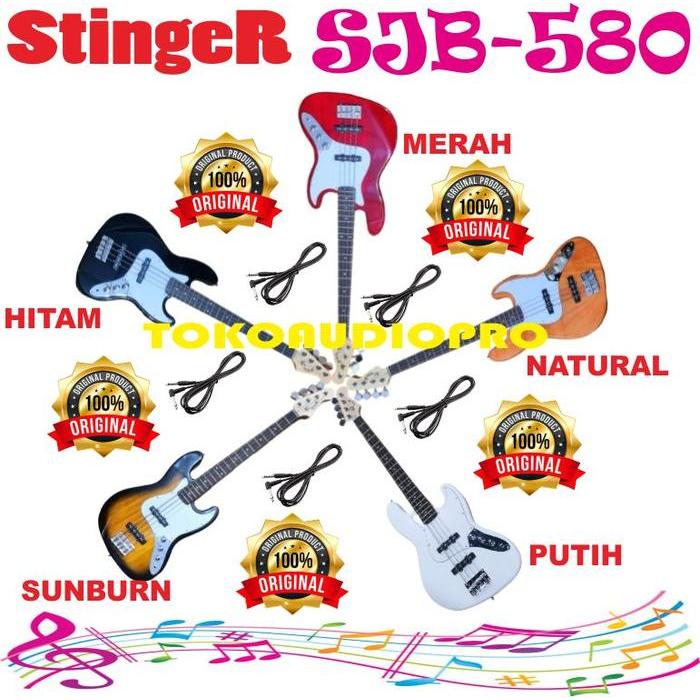 Stinger Sjb580 Elektrik Gitar Bass 4 String Stinger Jazz Bass