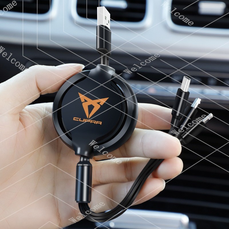 New Car Interior Fast Charger USB Data Cable For Seat Cupra Ateca Born Leon IBIZA Raval Formentor