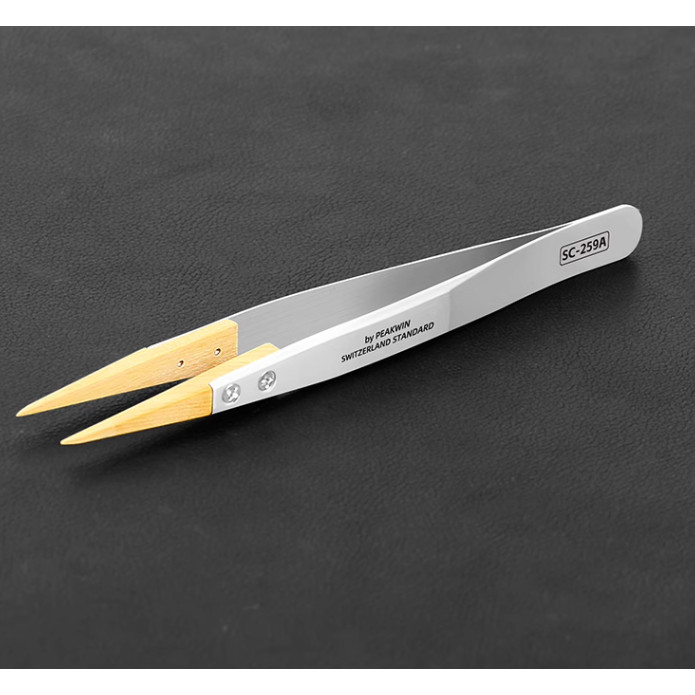 Watch repair tool, boxwood tweezers, precision anti magnetic tweezers, pointed tweezers, insulated