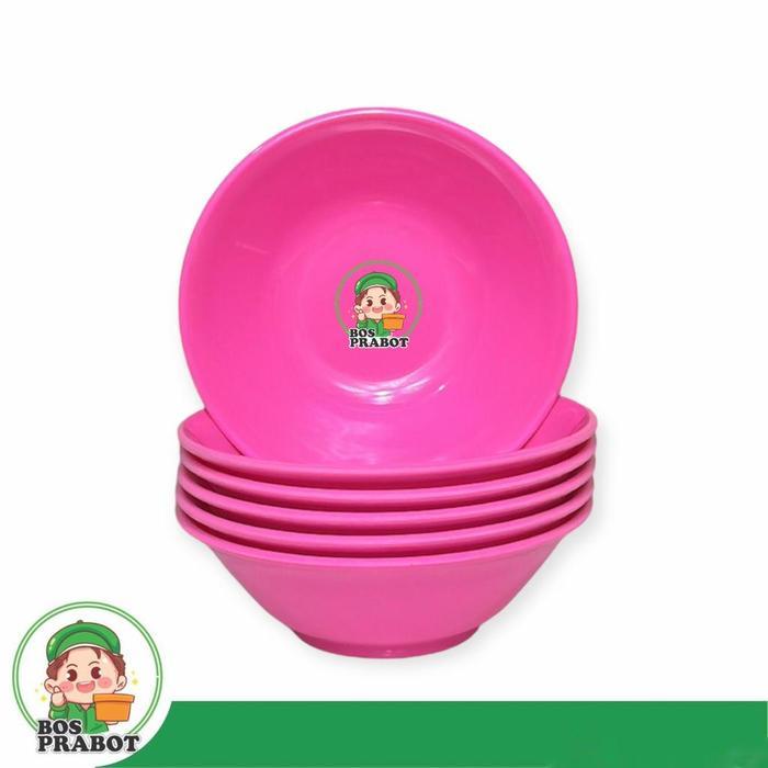 Ada Stok MANGKUK MELAMIN PINK 6 PCS / MANGKOK MIE MELAMIN / MANGKOK BAKSO MELAMIN / MANGKOK MELAMIN