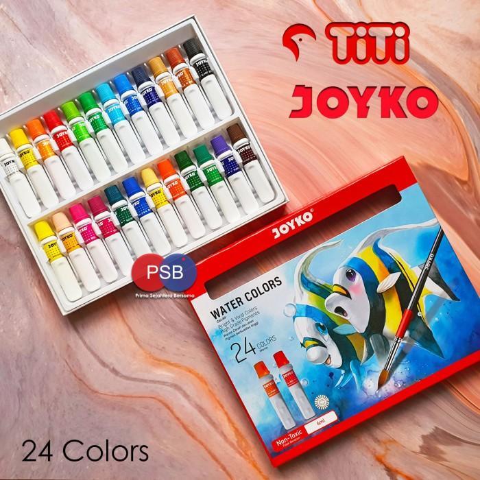 Titi Joyko Watercolor 24 colors / cat air Titi Joyko 24 warna