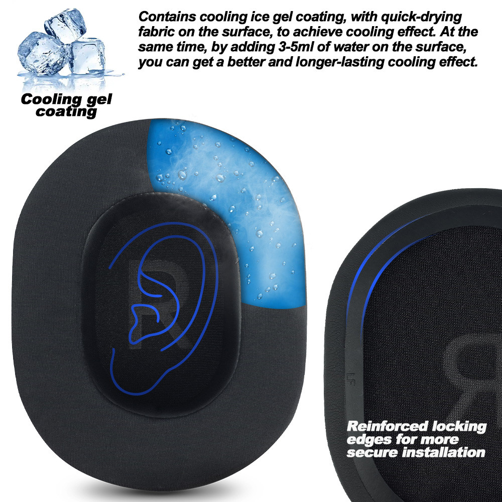 Earphone pads For Razer Barracuda Razer Barracuda X 2022 replacement Earpads Mesh cloth Memory