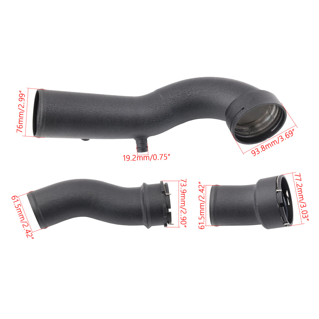 CHARGE PIPE + BOOST PIPE TURBO COOLING KIT FOR BMW N55 3.0L 535I F10 F12 F13 640I 740I 2011+