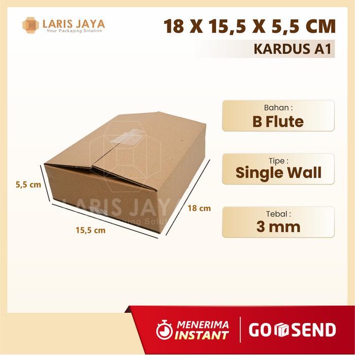 Kardus / Box Packing 15 Pcs Polos 18 x 15,5 x 5,5 cm