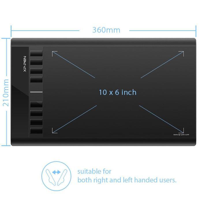 Xp Pen Star 03 V2 Drawing Pen Tablet 8192 Pressure Level Garansi 2 Thn