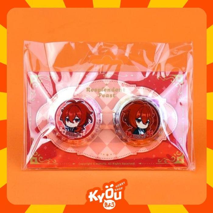 HOT SALE DILUC KEQING CHILDE YAE MIKO CYNO RESPLENDENT FEAST SERIES Q VERSION BOTTLE CAP MAGNETIC