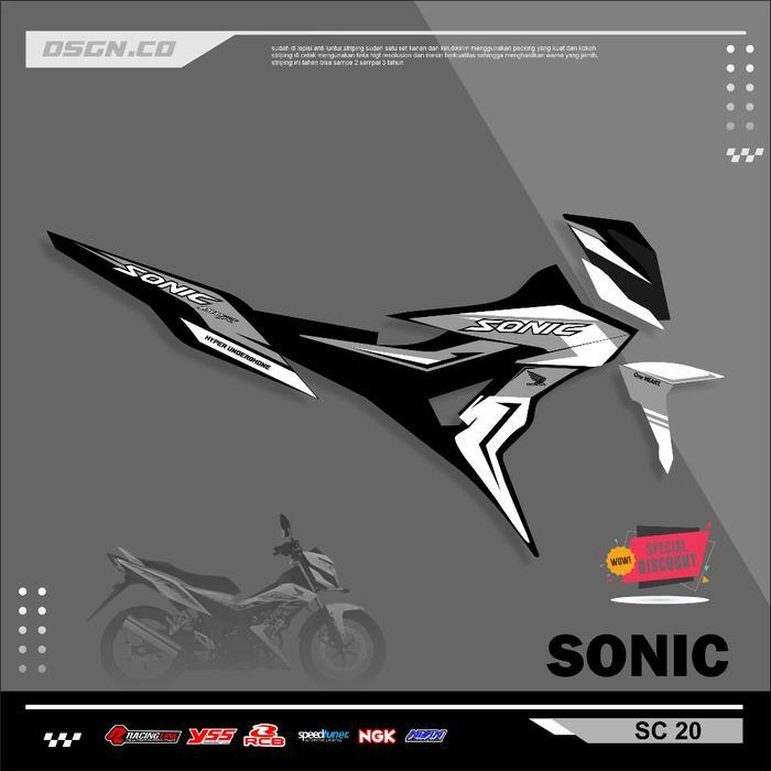 Striping Variasi Honda Sonic 150R / Sticker Honda Sonic variasi motif simple keren kode 20