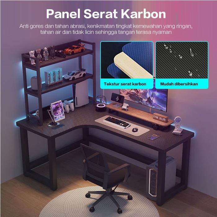 Premium Meja Komputer Sudut Untuk Kamar Tidur & Rumah Tangga Meja Komputer Desktop Meja Belajar