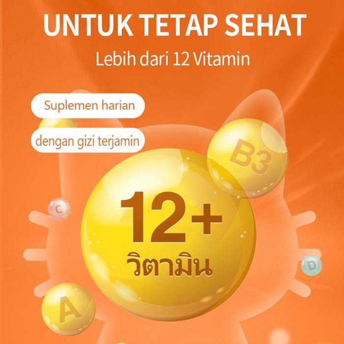 Vitamin Bulu Kucing Anti Bulu Lebat Rontok Kucing Kalsium Kucing Anjing Suplemen Kalsium Suplemen