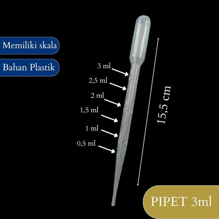 HARGA PER PACK (10 PCS) Pipet Tetes Plastik Obat Laboratorium ukuran 0,5 0,2 1 2 3 5ml 10ml-10 PCS
