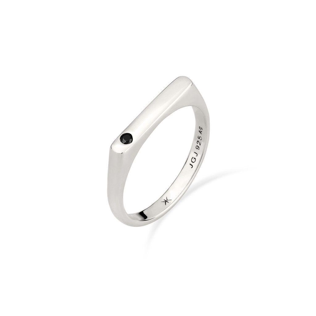 Kuzzoi Cincin Signet Pria Perak 925 Zirconia Original Premium Timeless Classic
