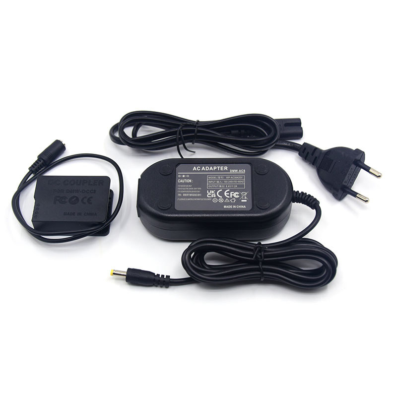 Dmw Blc12 Dummy Battery Dcc8 Dc Coupler Dmw-Ac8 Ac Adapter For Panasonic Lumix G85 G80 Fz2000 Fz300
