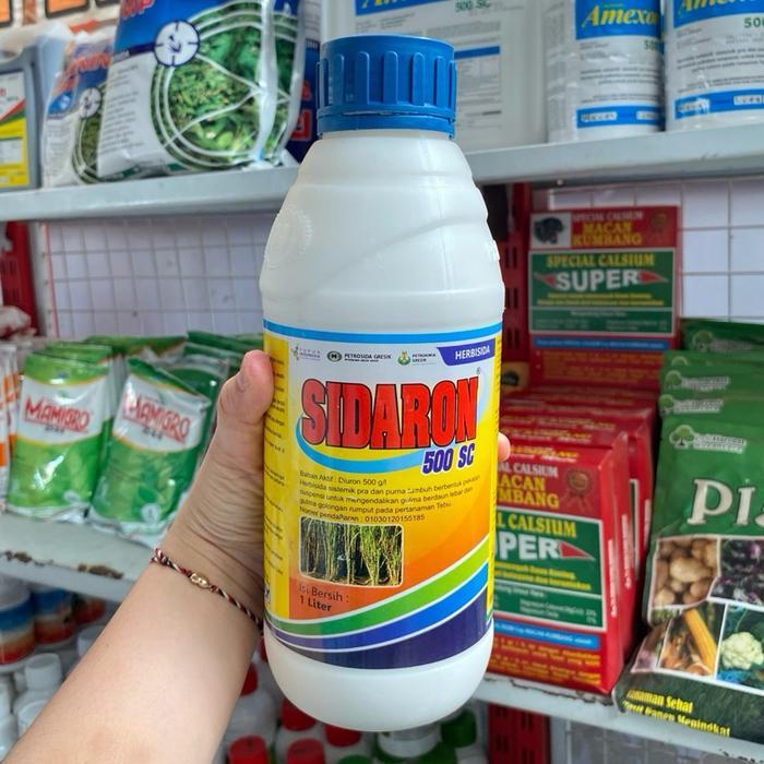 Herbisida Sidaron 500SC 1 Liter - Herbisida Sistemik Selektif Pra dan Purna Tumbuh dengan Diuron 500