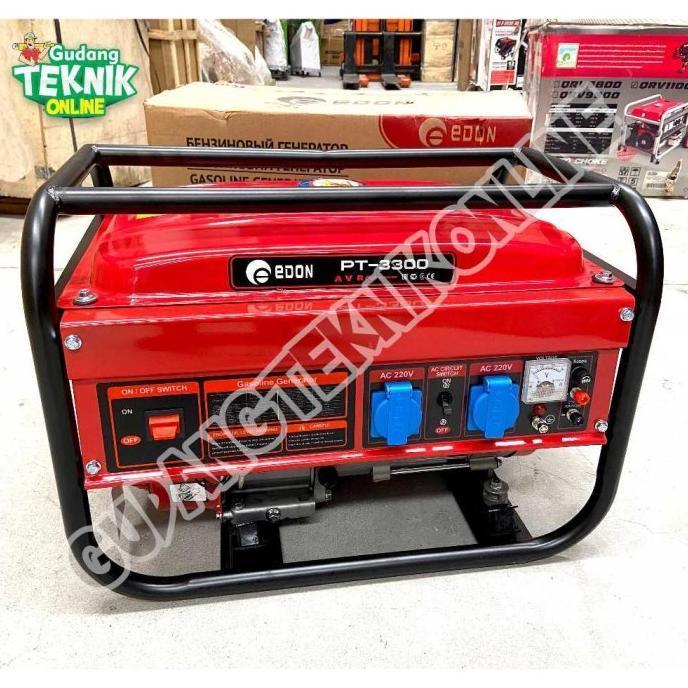Genset Listrik 2000 Watt Pt-3300 Edon Power Generator Genset 2000W Bensin 4Tak Pt 3300 Pt3300 Edon (