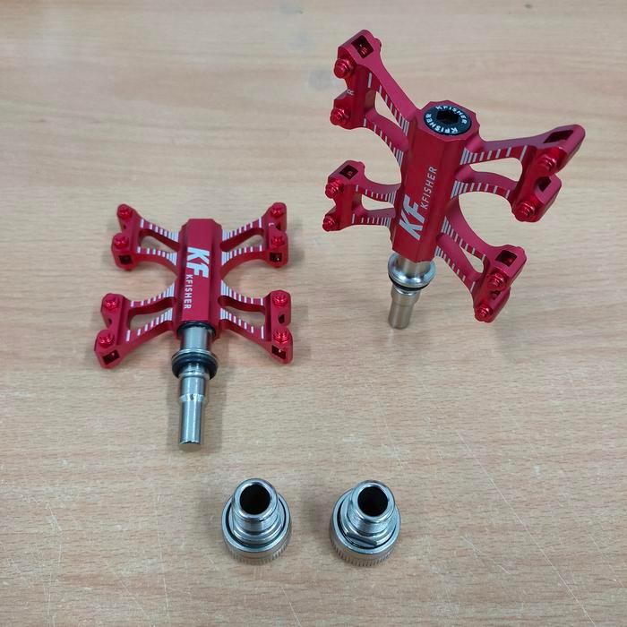 Pedal Quick Release Kfisher Bearing Premium Red Terlaris
