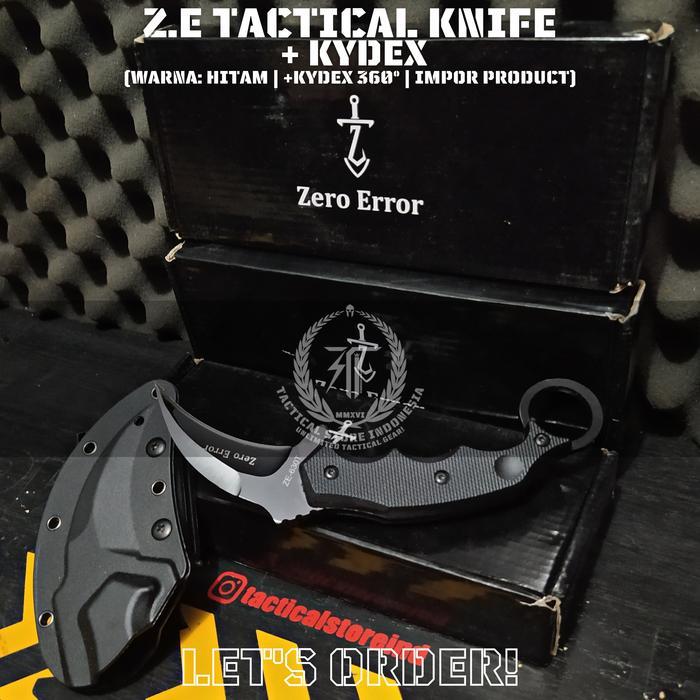 DISKON TSI Tactical Knife Zero Error + Kydex Teklok Kopel Set