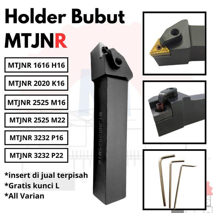 Stang Bubut Mtjnr 1616 2020 2525 3232 Holder Pahat Mtjnr Insert Tnmg