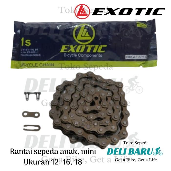 Exotic Rantai Single Speed Sepeda Anak Ukuran 12 16 18 Terlaris