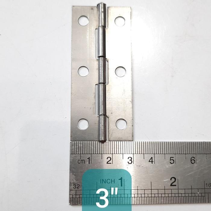 NEW Engsel Tipis Besi RRT 3 inch isi 24Pcs Harga Per Kotak (D4146)