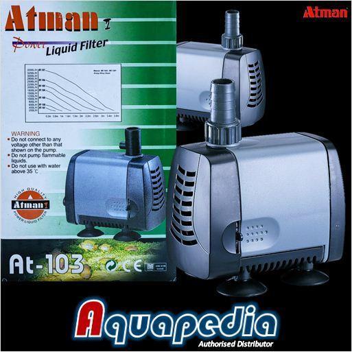 Atman AT-103 Pompa Air Aquarium/Aquascape/Kolam Submersible Water Pump Atman AT103