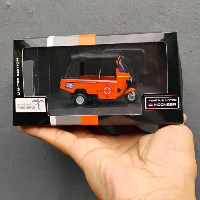 Terbaru Diecast Miniatur Bajaj Jakarta Skala 1:43 Vintage