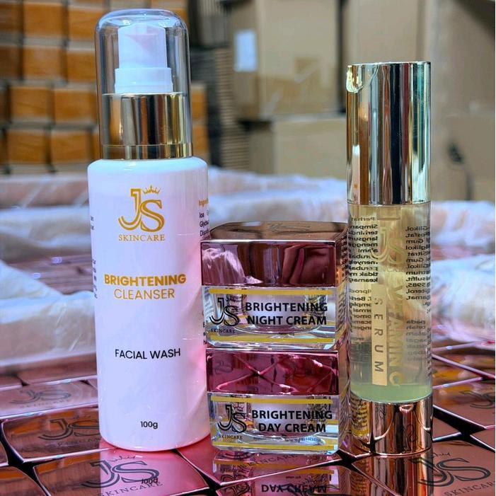Terlaris Js Skincare Ready Brigtening Night Cream Js Skincare Exclusive Krim Glowing/ Krim Flek